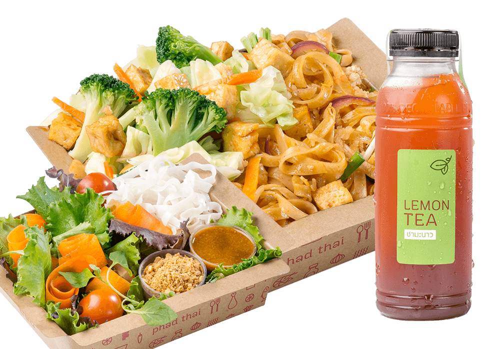 Big Meal 4 : Pad Thai Vegetarian + Snacks + Drinks