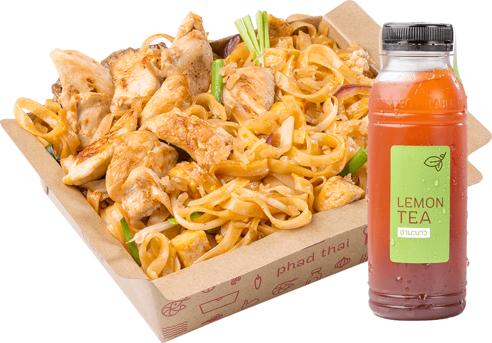 Combo A: Pad Thai Chicken + Drink