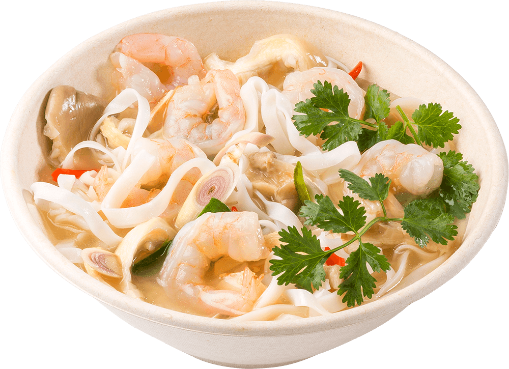 Tom Yum Noodle Soup with Shrimp