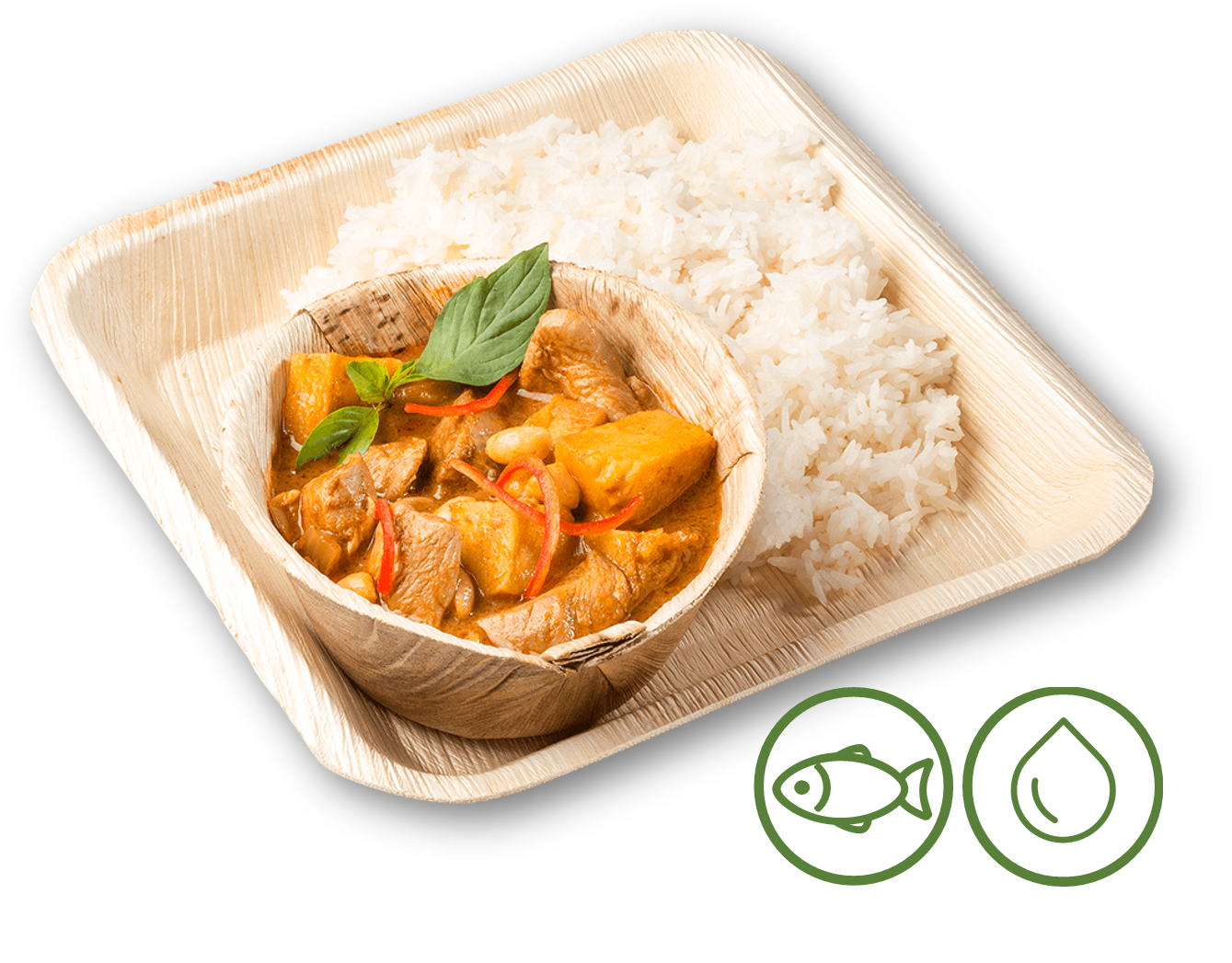 Massaman Chicken Curry with Rice“>		<div class=